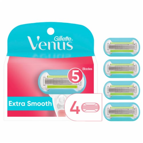 Gillette Venus Extra Smooth Women's Razor Blade Refills Cartridges Perspective: front