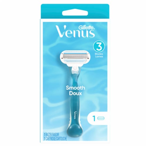 Gillette® Venus Smooth Razor and Cartridge Perspective: front