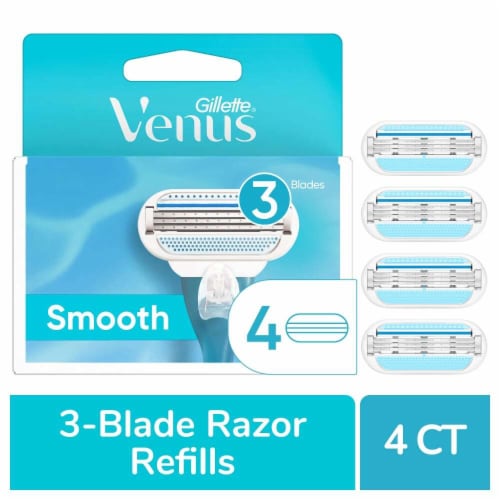 Gillette Venus Smooth Women's Razor Blade Refills Cartridges Perspective: front