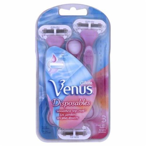 Venus Sensitive Skin Women's Disposable Razors Perspective: front