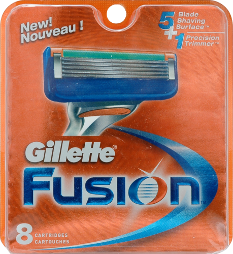 Gillette Fusion Cartridges 8 Count Perspective: front