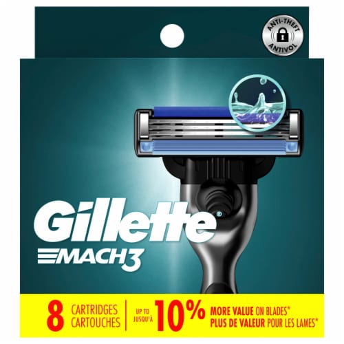 Gillette® Mach3 Razor Blade Refills Perspective: front