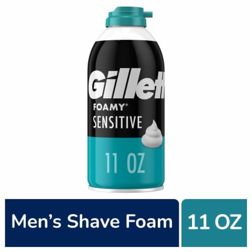 Gillette Foamy Men's Sensitive Skin Shave Foam Perspective: front
