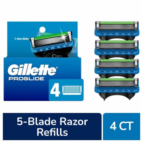 Gillette ProGlide Men's 5-Blade Razor Blades Refills Cartridges Perspective: front