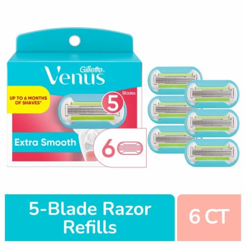 Gillette Venus Extra Smooth Women's Razor Blade Refills Cartridges Perspective: front