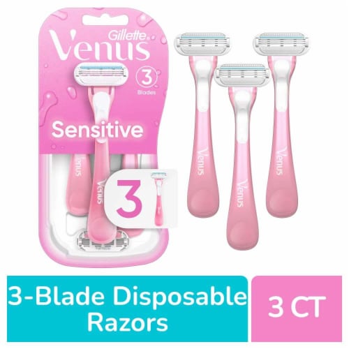Gillette Venus Sensitive Women's Disposable Razor Perspective: front