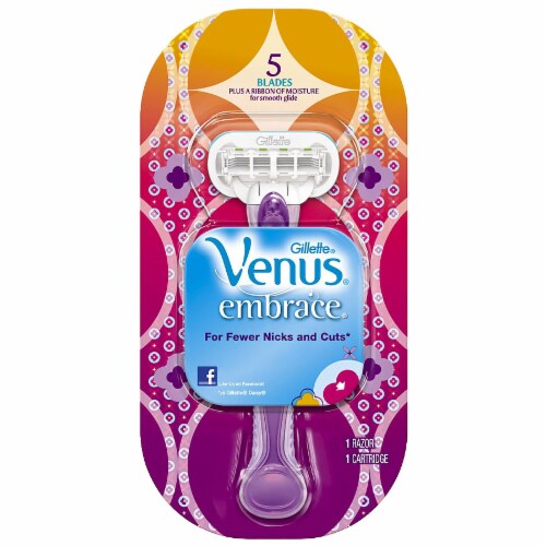 Venus Extra Smooth Green Women's Razor Handle and Blade Refills Cartridges Perspective: front