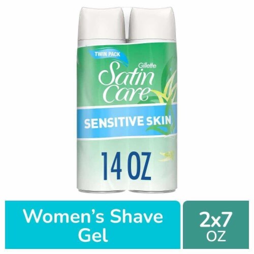 Gillette Satin Care Women's Sensitive Skin Shave Gel Perspective: front