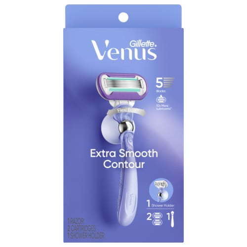 Gillette® Venus Swirl Flexi Ball™ 5 Blade Razor Perspective: front
