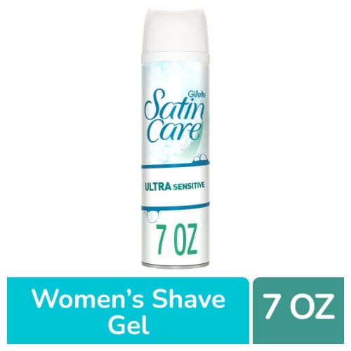 Gillette Satin Care Women's Ultra Sensitive Dye & Fragrance Free Shave Gel Perspective: front