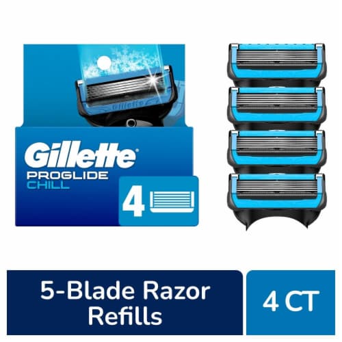 Gillette ProGlide Chill Men's Razor Blades Refills Cartridges Perspective: front