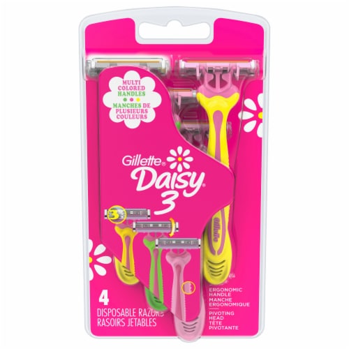 Gillette® Daisy3® Women's Disposable Razors Multicolor, 4 ct - QFC