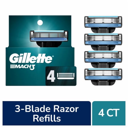 trechter Fjord Knooppunt Gillette Mach3 Men's Razor Blades Refill Cartridges, 4 ct - Kroger