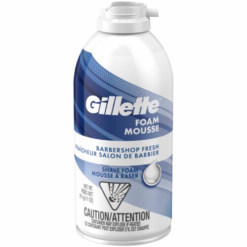 Gillette Foam Barbershop Fresh Shave Foam Perspective: front