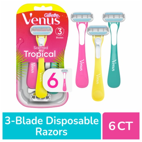 Venus Tropical Women's Disposable Razor Perspective: front