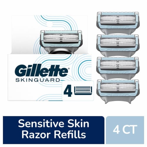 Gillette SkinGuard Men's 2-Blade Razor Blade Refills Cartridges Perspective: front