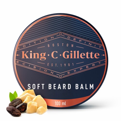 King C. Gillette Men's Soft Beard Balm Perspective: front