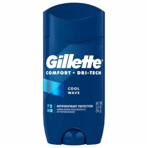 Gillette Comfort & Dri-Tech Cool Wave Men's Antiperspirant & Deodorant Stick Perspective: front