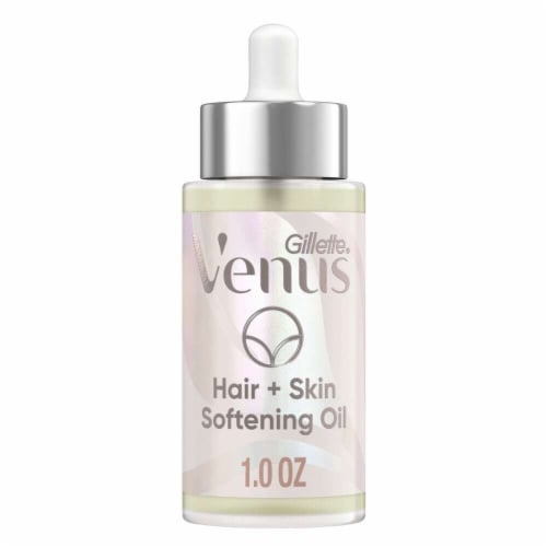 Gillette Venus for Pubic Hair and Skin Softening Oil Perspective: front