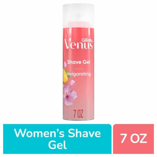 Gillette Venus Invigorating Mango & Hibiscus Scented Shave Gel Perspective: front