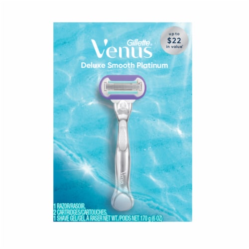 Venus Deluxe Smooth Platinum Razor Kit Perspective: front