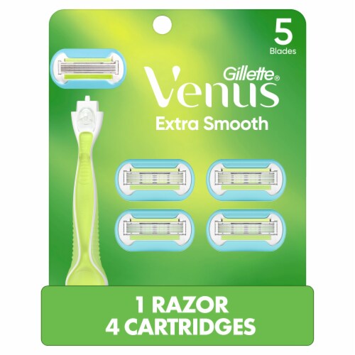 Venus Extra Smooth Women's Razor Handle + Refills Value Pack Perspective: front