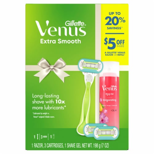 Gillette Venus Extra Smooth Razor, Blade Refills, & Venus