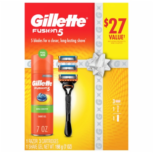 Gillette Fusion 5 Holiday Shave Set Perspective: front