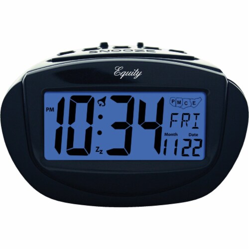 La Crosse Technology Elgin Battery Operated Alarm Clock 31022 Perspective: front