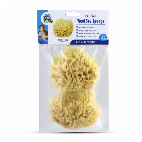  Baby Buddy Natural Yellow Sea Sponge, Newborn Bath Time  Essential, Soft and Gentle for Tender Skin, Hypoallergenic and  Biodegradable, 1 Pack : Baby