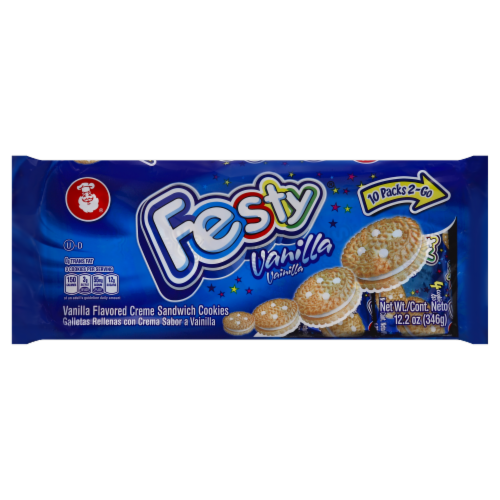 Dux Festy Vanilla Cookies Perspective: front