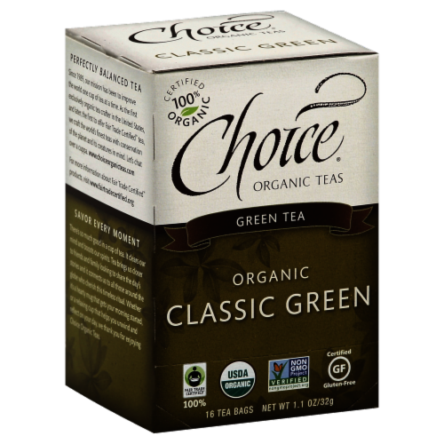 Choice Organics Classic Green Tea Perspective: front