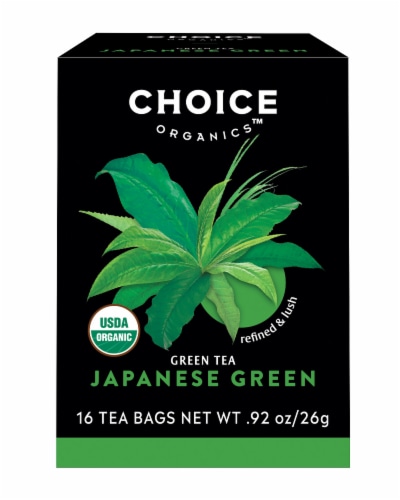 Choice Organics Japanese Green Tea Bags Perspective: front