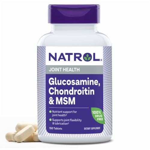 Natrol® Joint Mobility Glucosamine Chondroitin and MSM Tablets Perspective: front