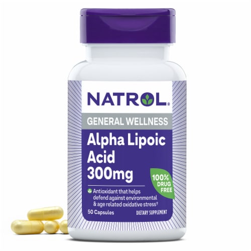Natrol® Antioxidant Protection Alpha Lipoic Acid (ALA) Capsules Perspective: front