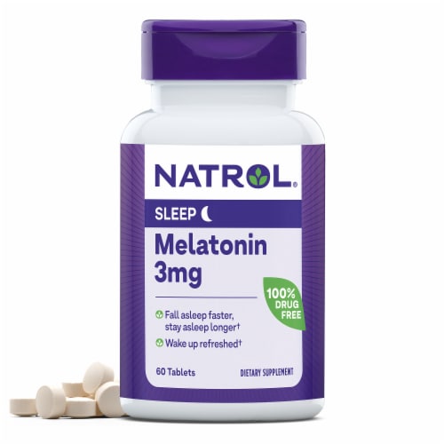 Natrol® Melatonin Tablets 3mg Perspective: front