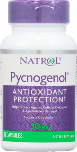 Natrol Pycnogenol Capsules 50 mg Perspective: front