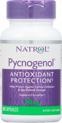 Natrol Pycnogenol Capsules 50 mg Perspective: front