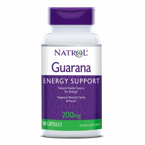 Natrol® Energy Support Guarana Capsules Perspective: front