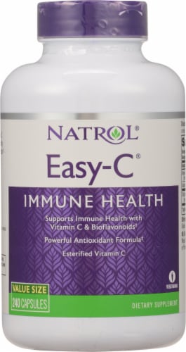 Natrol Easy-C Vegetarian Capsules 500 mg Perspective: front