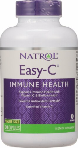 Natrol Easy-C Vegetarian Capsules 500 mg Perspective: front
