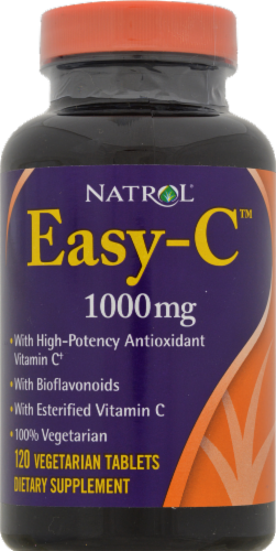 Natrol Easy-C Vegetarian Tablets 1000mg Perspective: front