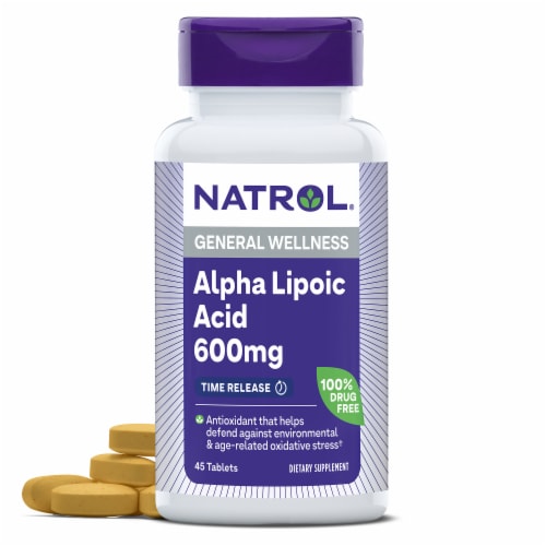 Natrol® Antioxidant Protection Alpha Lipoic Acid (ALA) Capsules Perspective: front
