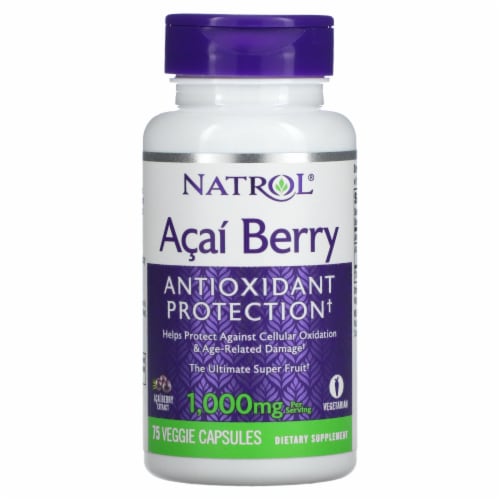 Natrol® Acai Berry 1000mg Capsules Perspective: front