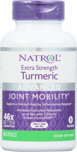 Natrol Turmeric Extra Strength Capsules Perspective: front