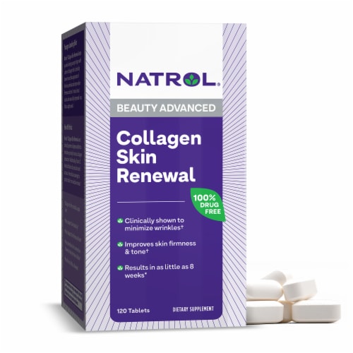 Natrol® Beauty Advanced Collagen Skin Renewal Tablets Perspective: front