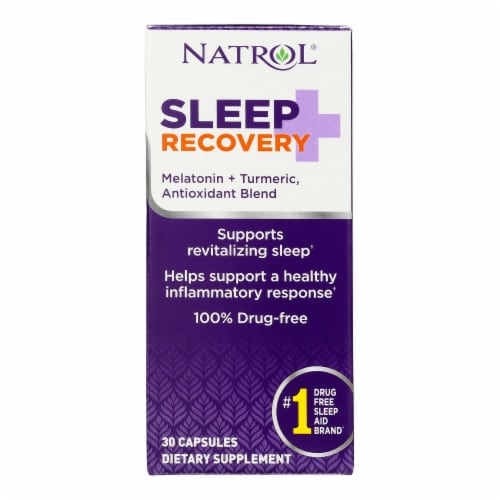 Natrol® Sleep + Recovery Capsules Perspective: front