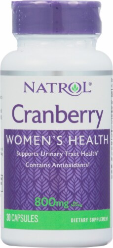 Natrol® Cranberry 800mg Capsules Perspective: front