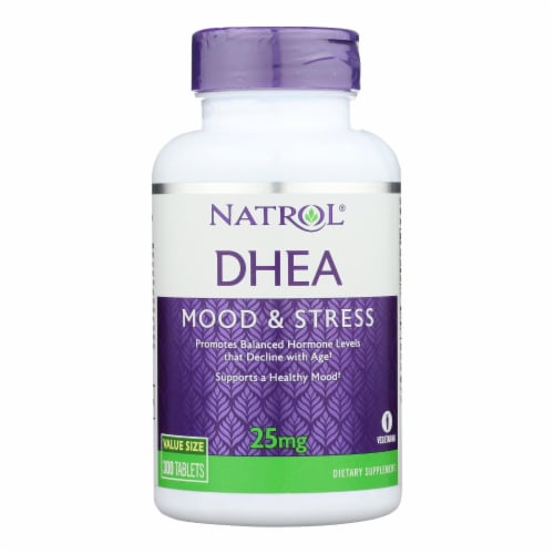 Natrol DHEA - 25 mg - 300 Tablets Perspective: front