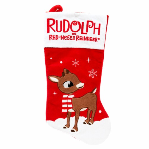 Holiday Home® Rudolph Stocking - Red Perspective: front